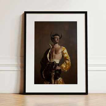 Swish Pricks - Gay Matador Fashionista Art Print / Canvas, 12x16’’ / 31x41cm / Black Frame / Matboard, Posters Prints & Visual Artwork,