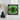 Framed Abstract Green Black Symmetrical Artwork White Surface Botanical Op Art, Verdant Vortex, Mind-bending