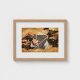 Tale of Genji - Japanese Courtly Aesthetics Art Print / Canvas Kneels Beneath, Rolled-back Eaves Prints