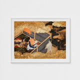 Tale of Genji - Japanese Courtly Aesthetics Art Print / Canvas Kneels Beneath, Rolled-back Eaves Prints