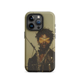 On Target - Black Gay Biker Queen Phone Case Iphone 15 Pro / Matte Olive Green Phone Case Man Gold Blindfold Black Gay Biker, Biker Queen,