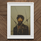 On Target - Black Gay Motorcycle Queen kunstprint / Canvas, 20x30’’ / 51x76cm / Witte lijst / Passe-partout, Posters, prints & beeldende kunst,