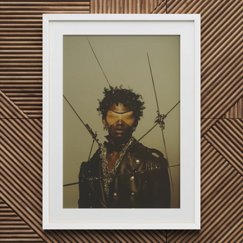 On Target - Black Gay Motorcycle Queen kunstprint / Canvas, 20x30’’ / 51x76cm / Witte lijst / Passe-partout, Posters, prints & beeldende kunst,