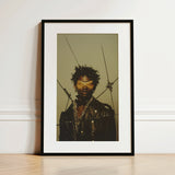 On Target - Black Gay Motorcycle Queen Art Print / Canvas, 12x18’’ / 31x46cm / Frame / Matboard, Posters Prints & Visual Artwork, Toby Leon