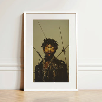 On Target - Black Gay Motorcycle Queen Art Print / Canvas, 12x18’’ / 31x46cm / White Frame / Matboard, Posters Prints & Visual Artwork,