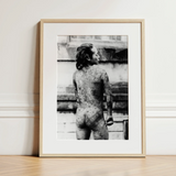 Tattooed Betto - Sexy Japanese Horse-man Art Print / Canvas, 12x16’’ / 31x41cm / Natural Frame / Matboard, Posters Prints & Visual Artwork,