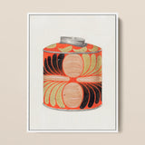 Tea Caddy - Jacob Gielens 1930s Kitchen Art Print / Canvas, 12x16’’ / 31x41cm / White Frame, Posters Prints & Visual Artwork, Toby Leon