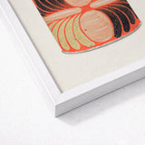 Tea Caddy - Jacob Gielens 1930s Kitchen Art Print / Canvas Framed Artwork Stylized Abstract Design Bold Orange Black Gielens’, Wonderland,
