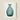 Vintage-style Green Glass Vase Fluted Ribbed Body Slender Teal Carafe, Van Silvay Decorative, 1930s Glassware Art