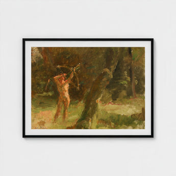The Shooter - Julius Paulsen Art Print / Canvas Jægersborg’s Myth-breeding Grove, Fine Photo, Apollo Made Flesh Prints