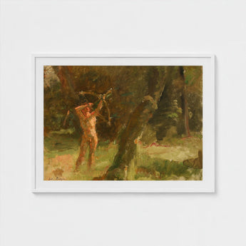 The Shooter - Julius Paulsen Art Print / Canvas Jægersborg’s Myth-breeding Grove, Fine Photo, Apollo Made Flesh Prints