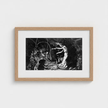 The Sorceress - Jan Van De Velde Ii Art Print / Canvas Crooked Hearth Burns, Conjurer Leans Prints