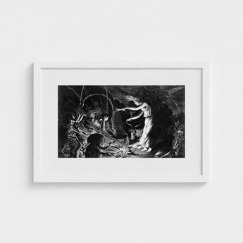 The Sorceress - Jan Van De Velde Ii Art Print / Canvas Crooked Hearth Burns, Conjurer Leans Prints