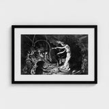 The Sorceress - Jan Van De Velde Ii Art Print / Canvas Crooked Hearth Burns, Conjurer Leans Prints