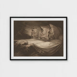 The Weird Sisters - Henry Fuseli Art Print / Canvas Death-head Moth Hovers, John Raphael Smith Mezzotint Prints