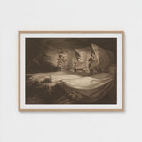 The Weird Sisters - Henry Fuseli Art Print / Canvas Death-head Moth Hovers, John Raphael Smith Mezzotint Prints