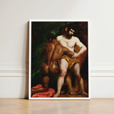 The Wrestlers - William Etty Homoerotic Art Print / Canvas Framed Reproduction El Greco’s ?The Fall Rebel Angels”, Testosterone-fueled Time C