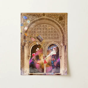 Thea the Space Nymph - Surreal Cosmic Myth Art Print, 12x16’’ / 31x41cm / Unframed / no Border, Posters Prints & Visual Artwork, Toby Leon
