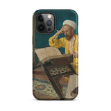 Theologian with Koran - Osman Hamdi Bey Phone Case Iphone 12 Pro Max / Matte Artistic Phone Case Osman Hamdi Bey, Bey Paints, Iphone