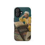Theologian with Koran - Osman Hamdi Bey Phone Case Iphone 17 / Matte Yellow White Phone Case Vintage Painting Design Man Osman Hamdi Bey,