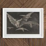 Where There’s a will Way - Francisco De Goya Art Print / Canvas Framed Dark Figures Captures, Etched Copper, Madness Sharing Prints