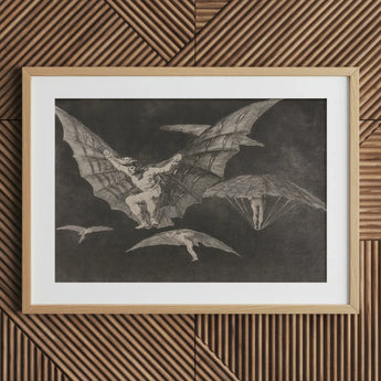 Where There’s a will Way - Francisco De Goya Art Print / Canvas Framed Historical Figures Captures, Etched Copper, Madness Sharing Prints