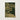 Dark Green Rectangular Art Print Intricate Golden-toned Linework Arthur Rackham, Tarnished Ochre