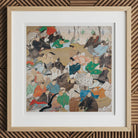 Thirty-six Poetic Immortals - Ikeda Koson Art Print, 12x12’’ / 31x31cm / Natural Frame / 2’’ Matboard, Framed Japanese Ukiyo-e Woodblock