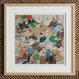 Thirty-six Poetic Immortals - Ikeda Koson Art Print / Canvas Wooden Framed Artwork Colorful Characters Detailed Scene, Imperial Stanza