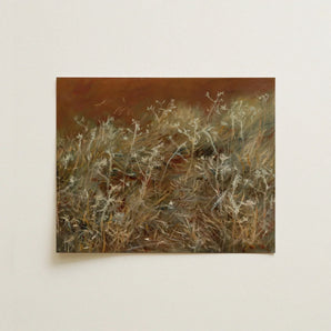 Thistles - John Singer Sargent En Plein Air Art Print / Canvas Rectangular Painting Field Tall Slender Grasses Muted, Sargent’s,