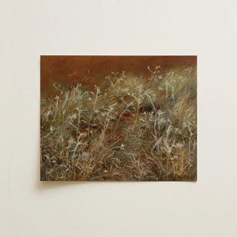 Thistles - John Singer Sargent En Plein Air Art Print / Canvas Rectangular Painting Field Tall Slender Grasses Muted, Sargent’s,