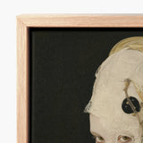 Framed Canvas Artwork Close-up Portrait Pale Skin Lace Queer White Witch, Art, Vision Torn