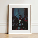 Thorne - Gay Black Dracula Art Print / Canvas Framed Dark Gothic Portrait Man Formal, Commanding Presence Prints