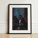 Thorne - Gay Black Dracula Art Print / Canvas Black-framed Dark Gothic Portrait Man Formal, Commanding Presence Prints
