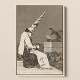 Those Specks of Dust - Francisco De Goya kunstprint / Canvas, 12x17’’ / A3 / Naturelkleurige lijst, posters, prints & visuele kunstwerken, Toby Leon