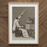 Those Specks of Dust - Francisco De Goya Art Print / Canvas Framed Goya’s Los Caprichos Dissects, Decayed Theater, Superstition Replacing