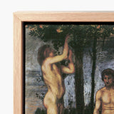 Three Youths Under Orange Trees - Hans Von Marées Fine Art Print / Canvas Framed Classical Painting Two Nude Figures, Prints