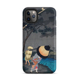 Thunderstorm at Tateishi - Takahashi Shōtei Phone Case Iphone 11 Pro Max / Matte Japanese Art Phone Case Takahashi Shōtei’s Thunderstorm,