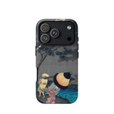 Thunderstorm at Tateishi - Takahashi Shōtei Phone Case Iphone 17 Pro / Matte Iphone 12 Pro Max Case Japanese-inspired Artwork Woman