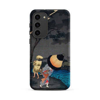 Thunderstorm at Tateishi - Takahashi Shōtei Phone Case, Samsung Galaxy S23 Plus / Matte, Mobile Cases, Toby Leon