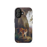 Tiger in a Cave - Jacques-laurent Agasse iPhone-hoesje, 17 / Mat, mobiele telefoonhoesjes, Toby Leon