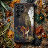 Tiger in a Cave - Jacques-laurent Agasse Phone Case Black Samsung Galaxy S23 Ultra Phone Case Detailed Agasse Iphone Case, Amber-coated