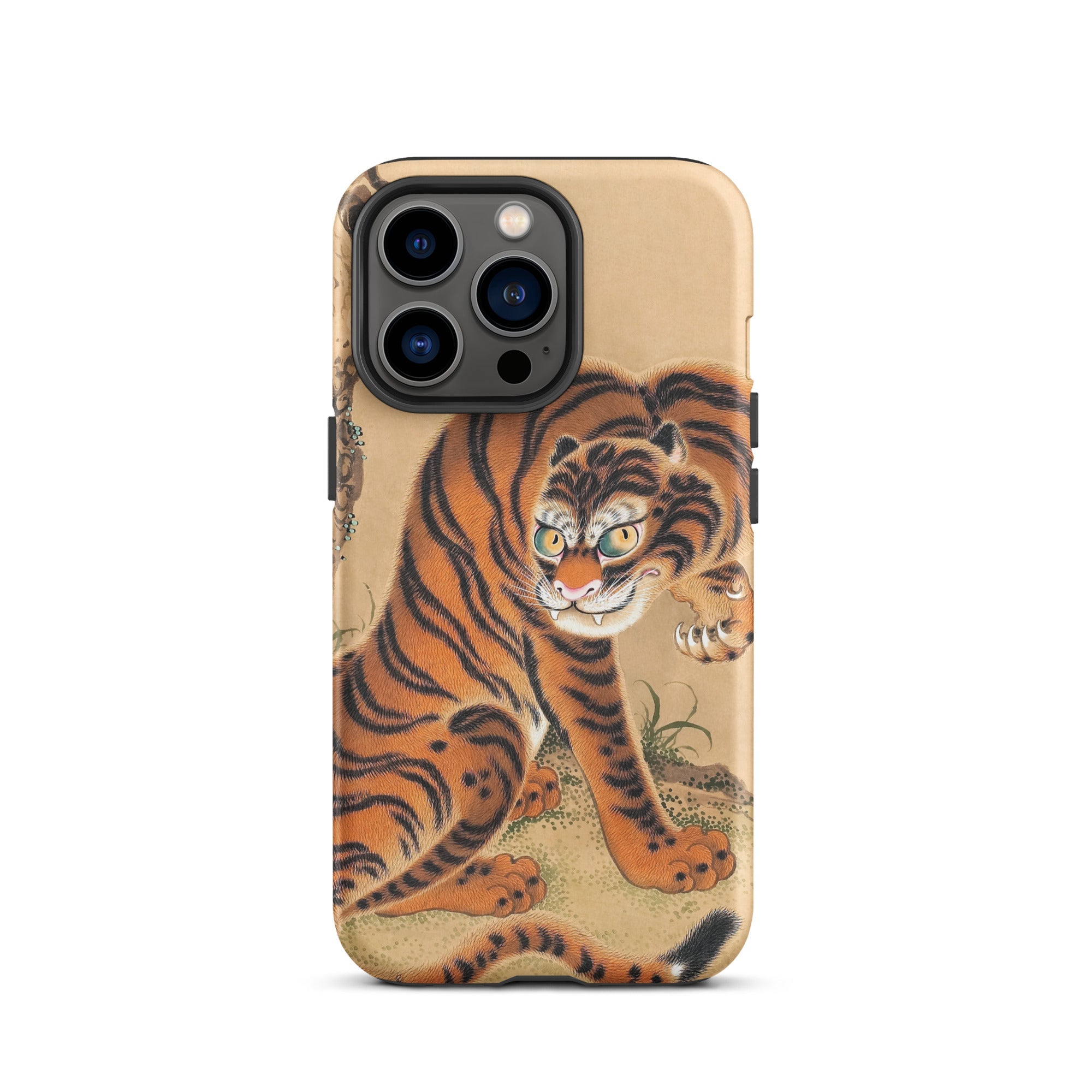 Tiger Cleaning its Paw - Matsui Keichu Iphone Case, 13 Pro / Matte, Tiger-themed Phone Case