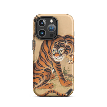 Tiger Cleaning its Paw - Matsui Keichu Phone Case Iphone 16 Pro / Matte Tiger-themed Phone Case Matsui Keichu Iphone Case, Paw Edo-period