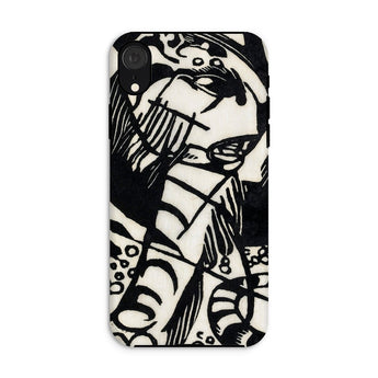 Tiger - Franz Marc Animal Aesthetic Iphone Case Xr / Matte Phone Case Black White Abstract Design Geometric Shapes Franz Marc’s