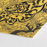 Tiger in the Jungle - Paul Ranson Art Print / Canvas Vibrant Yellow Black Stylized Illustration Printed Matte Ranson’s, Leaps,