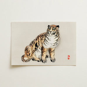 Tiger - Kōno Bairei Kacho-e Art Print / Canvas, 18x12’’ / 46x31cm / Unframed / no Border, Posters Prints & Visual Artwork, Toby Leon
