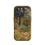 Tiger in a Tropical Storm - Henri Rousseau Phone Case Iphone 16 Pro / Matte Phone Case Jungle Tiger Design Henri Rousseau Iphone, Iphone