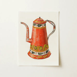 Tin Coffee Pot - Harry Grossen Kitchen Art Print / Canvas, 1930s Kitchen Art, Harry Grossen’s Enchanting 1930s, Tin Coffee Pot