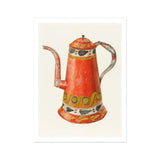 Caffettiera di latta - stampa d’arte da cucina di Harry Grossen / Tela, 12x16’’ / 31x41cm / Senza cornice / Bordo bianco, poster, stampe e arte visiva,